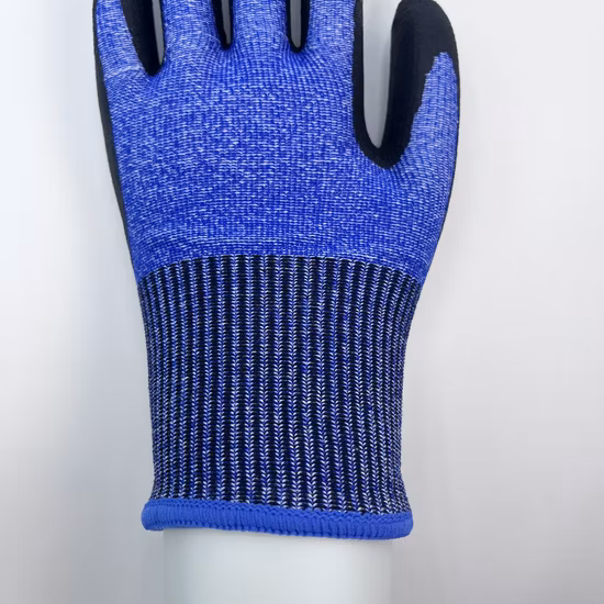 Teste relatado En 388 4342 revestido de nitrilo de espuma Luvas de trabalho de segurança Maxiflex resistentes ao corte