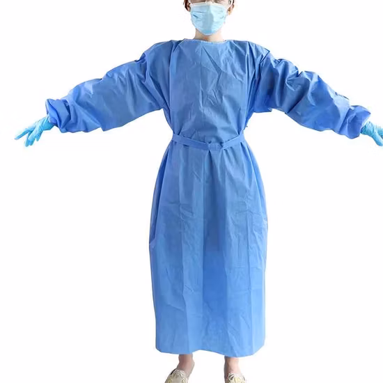 Fornecimento de fábrica preço barato vestido de isolamento descartável/terno/vestuário/pano